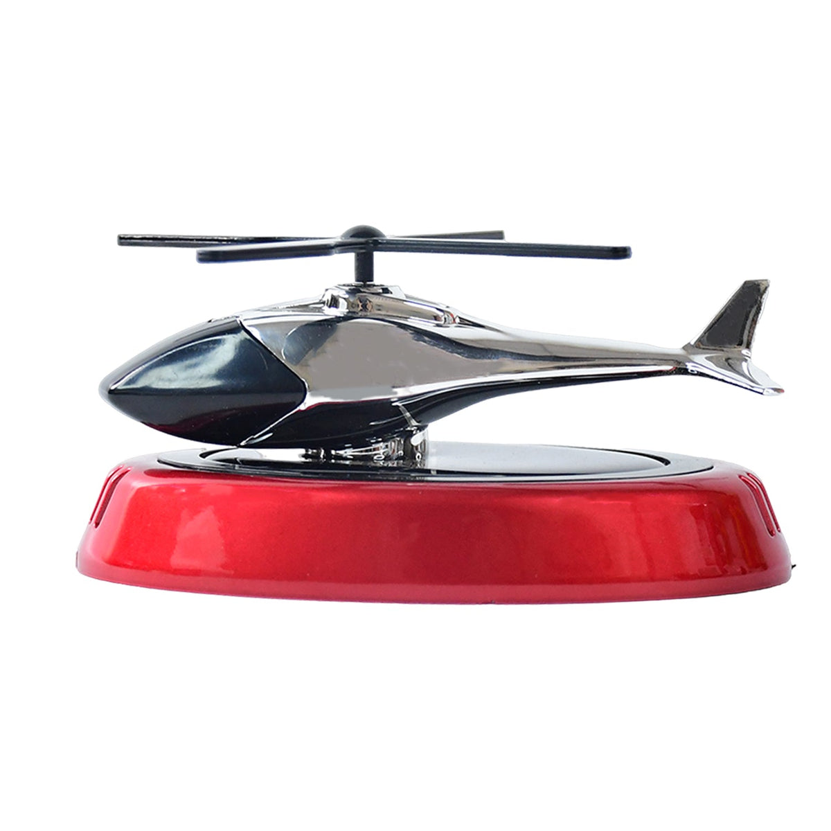 Solar-Powered Rotating Helicopter Car Air Freshener with Essential Oil Diffuser – Dashboard Fragrance Diffuser