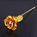 Golden Rose - Elegant Metal Decorative Piece for Home and Office